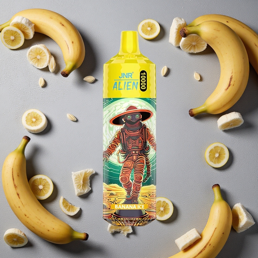 JNR Alien 10000 Puffs Banaani-Jää 850mAh Finland wholesale RGB-valot