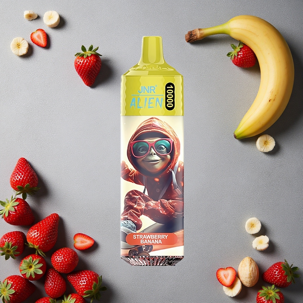 JNR Alien 10000 Puffs Mansikka-Banaani Finland wholesale 850mAh Type-C
