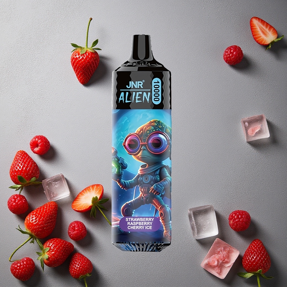 JNR Alien 10000 Puffs Mansikka-Vadelma-Kirsikka Jää Finland wholesale 850mAh Type-C