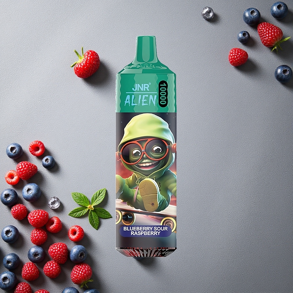 JNR Alien 10000 Puffs Mustikka-Hapanvadelma Finland wholesale 850mAh Type-C