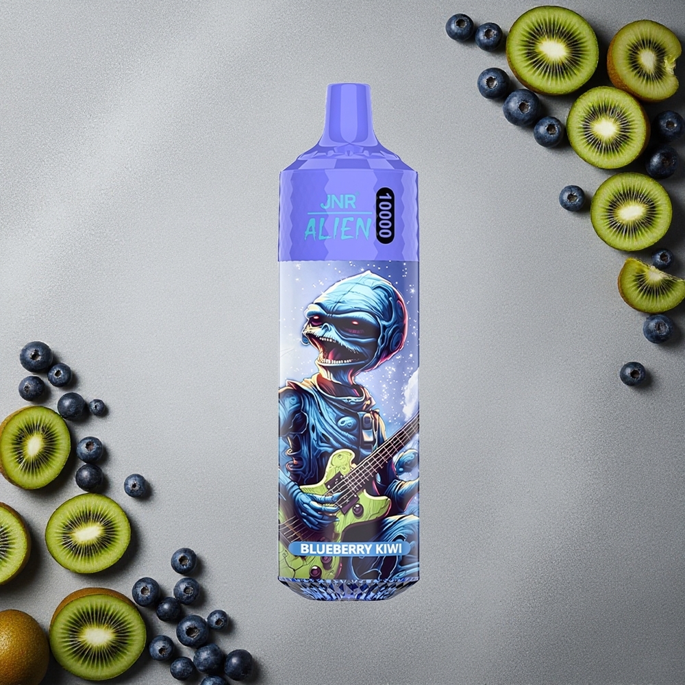 JNR Alien 10000 Puffs Mustikka-Kiivi Finland wholesale 850mAh Akku RGB-valot