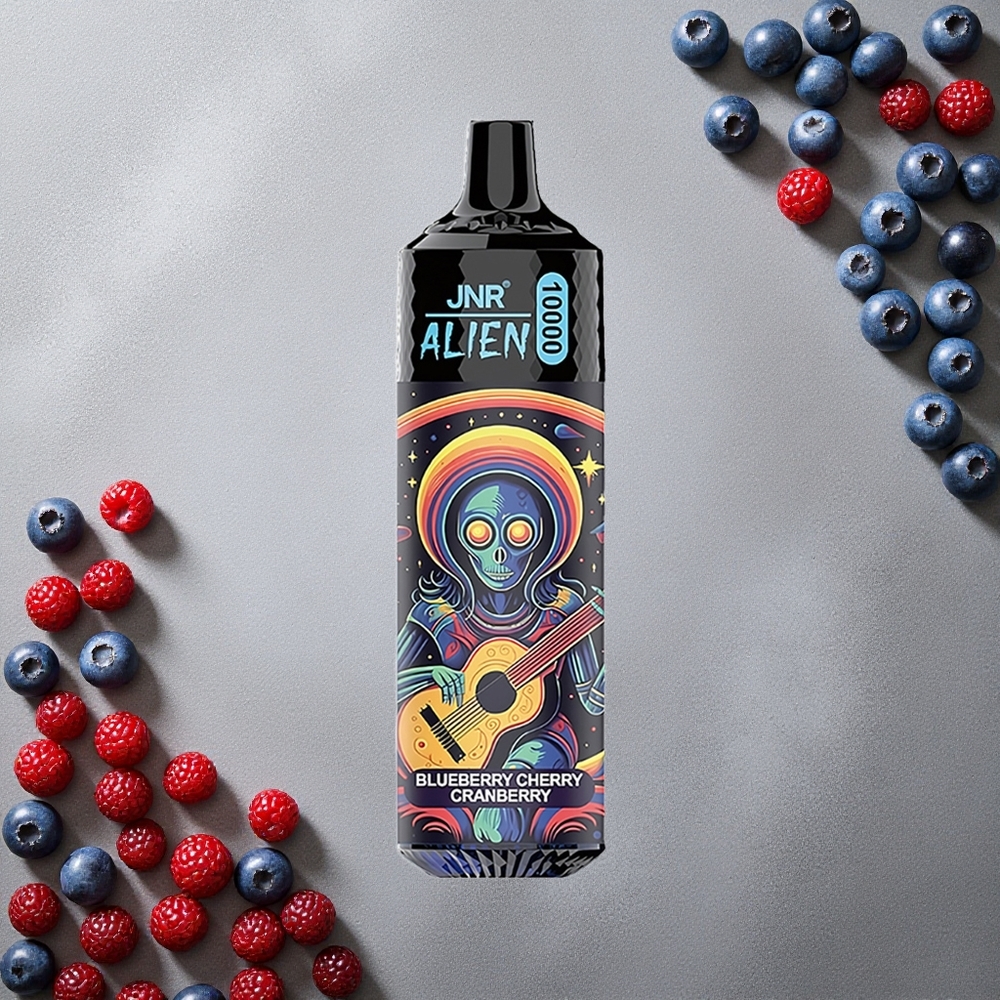JNR Alien 10000 Puffs Mustikka-Kirsikka-Karpalo Finland wholesale 850mAh RGB-valot
