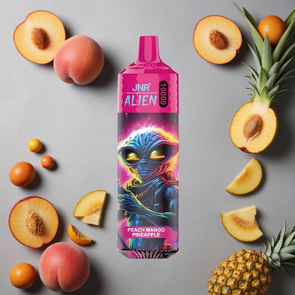 JNR Alien 10000 Puffs Persikka-mango-ananas Finland wholesale 850mAh Type-C