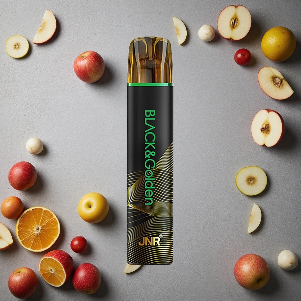 JNR Black&Golden 800 Puffs Hapan Omena Finland wholesale 2ml Nestemäärä, 2% Nikotiinia