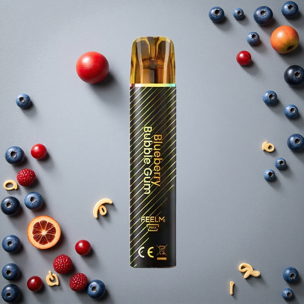 JNR Black&Golden 800 Puffs Kertakäyttöinen Vape Mustikka Purukumi Finland wholesale TPD-sertifioitu 2% Nikotiinia