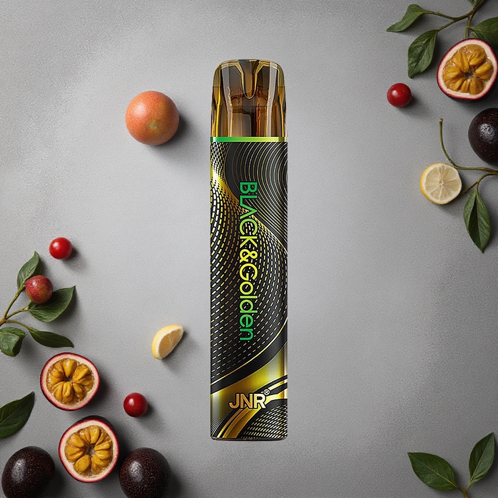 JNR Black&Golden 800 Puffs Kertakäyttöinen Vape Passiohirviö Finland wholesale 550mAh Akkukapasiteetti 2ml Nestemäisvarasto