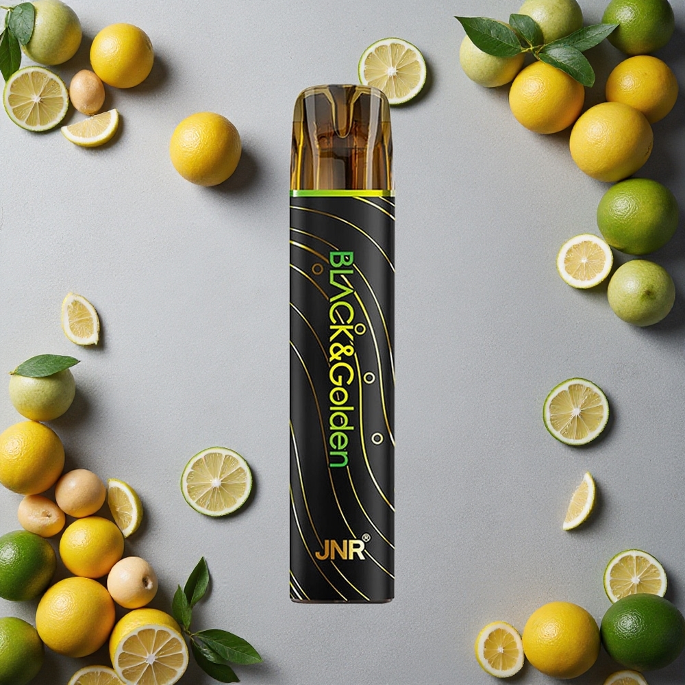 JNR Black&Golden 800 Puffs Kertakäyttöinen Vape Sitruuna & Lime Finland wholesale 2ml Nestemäärä 2% Nikotiinia