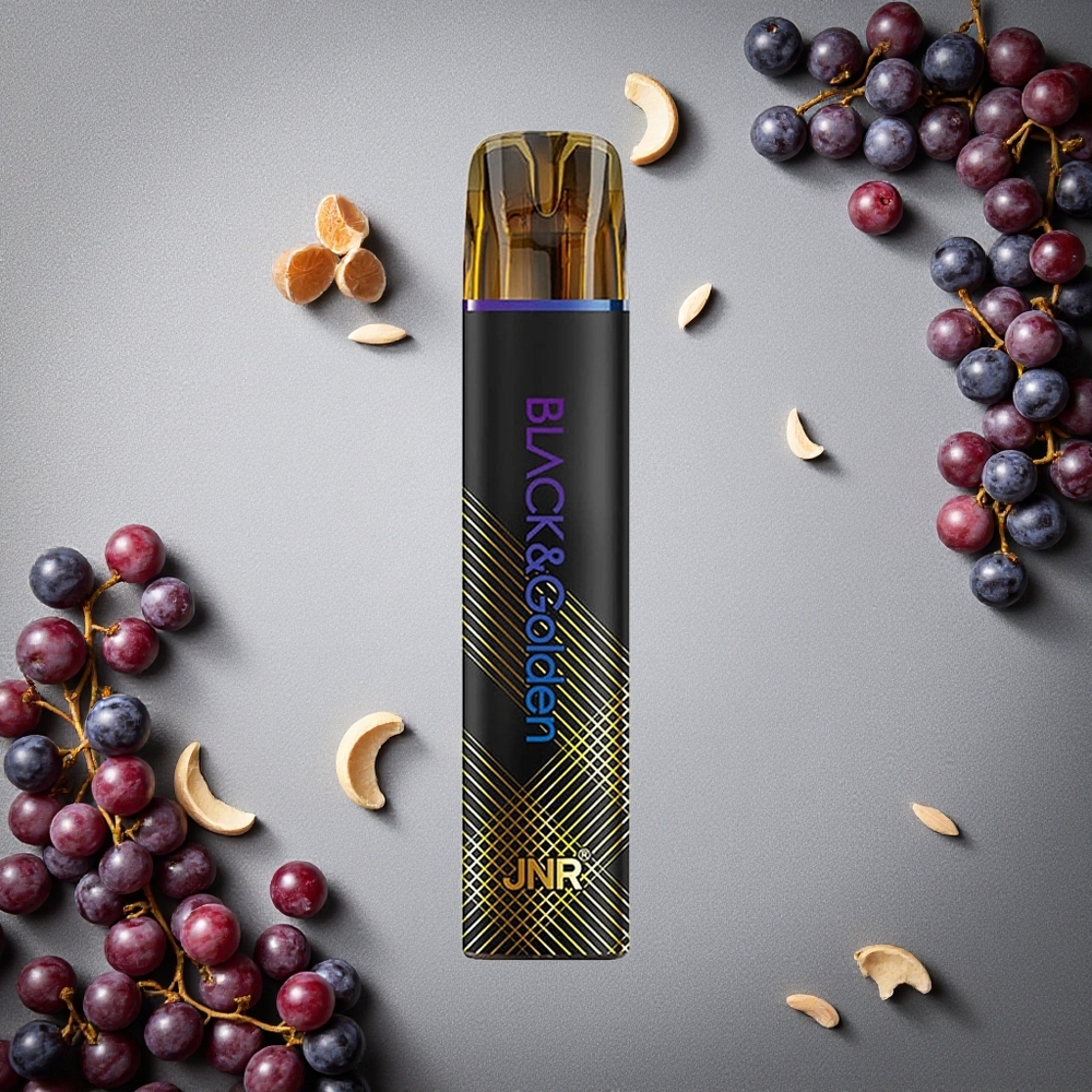 JNR Black&Golden 800 Puffs Kertakäyttöinen Vape Viinijää Finland wholesale 550mAh Akku 2ml Nestemäärä