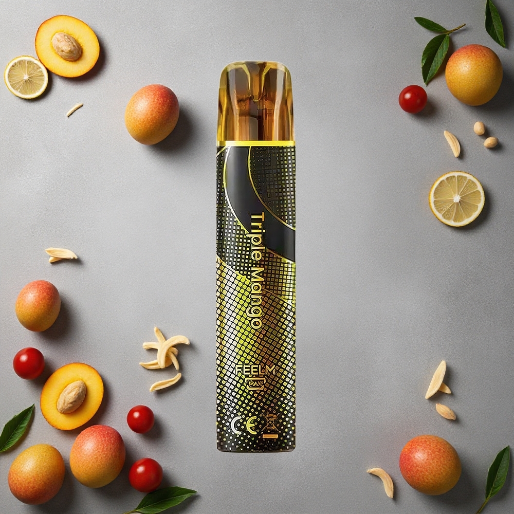 JNR Black&Golden 800 Puffs Triple Mango -kertakäyttöinen vape Finland wholesale TPD sertifioitu