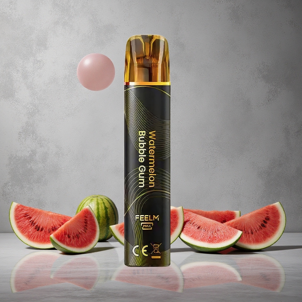 JNR Black&Golden 800 Puffs Vesimeloni Bubble Gum -purukumi -disposabelhapetti Finland wholesale TPD sertifioitu 2ml