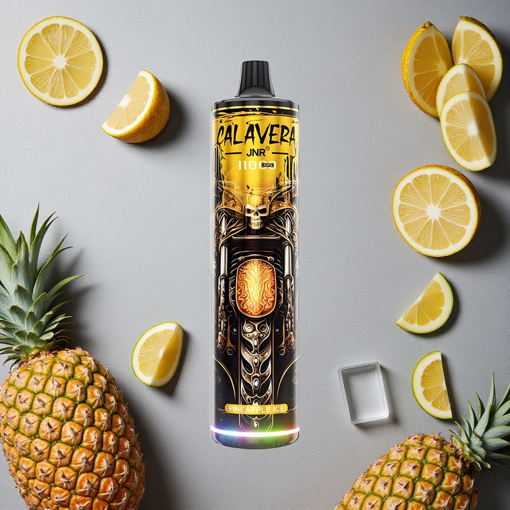 JNR Calavera 11000 Puffs Ananas-Jää Kertakäyttöinen Vape Finland wholesale Type-C latausliitin 21ml nestetankki