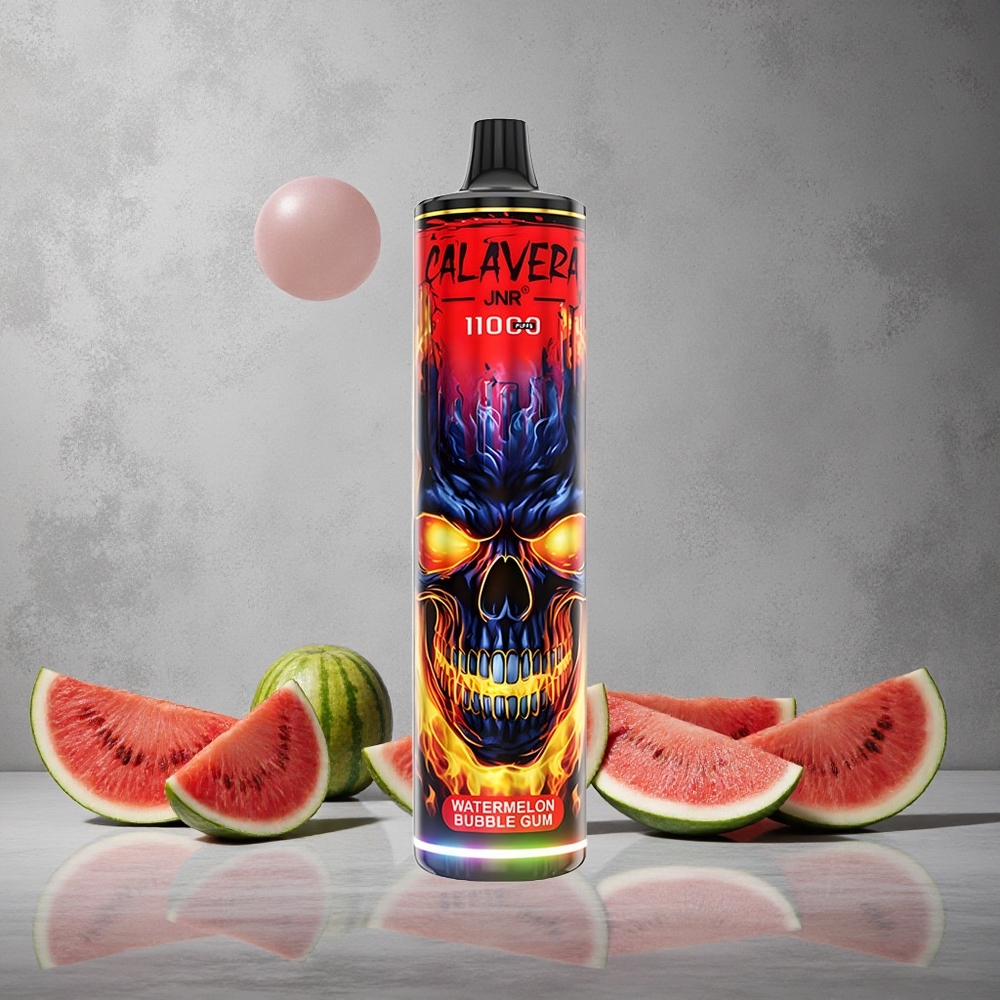 JNR Calavera 11000 Puffs Kertakäyttöinen Vape Vesimeloni Kupla Purkka Finland wholesale Type-C latausliitin