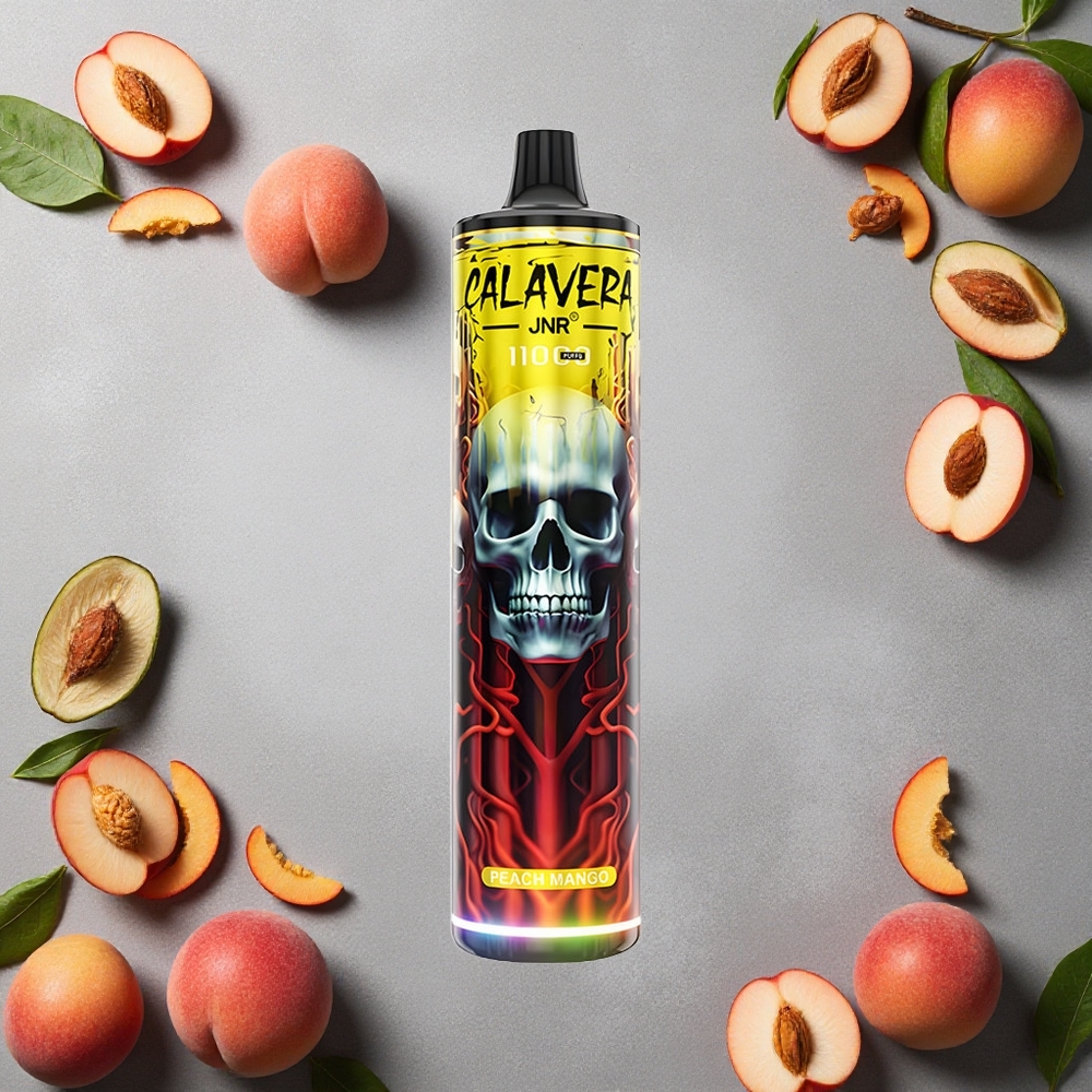 JNR Calavera 11000 Puffs Persikka Mango Kertakäyttöinen Vape 850 mAh Akku Finland wholesale Type-C lataus