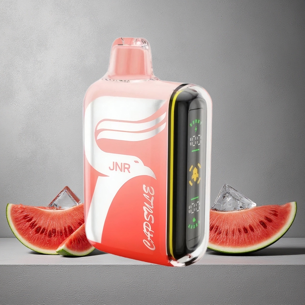 JNR Capsule 15000 Puffs Vesimeloni Brazz Jää Finland wholesale Älykäs LED-näyttö, Type-C Pikalataus