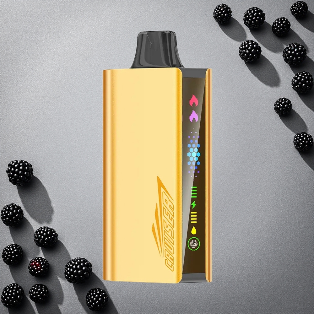 JNR Cruiser 12000 Puffs Mustajää Kertakäyttöinen Vape Finland wholesale 3500 mAh Akku ja 25ml E-nestettä