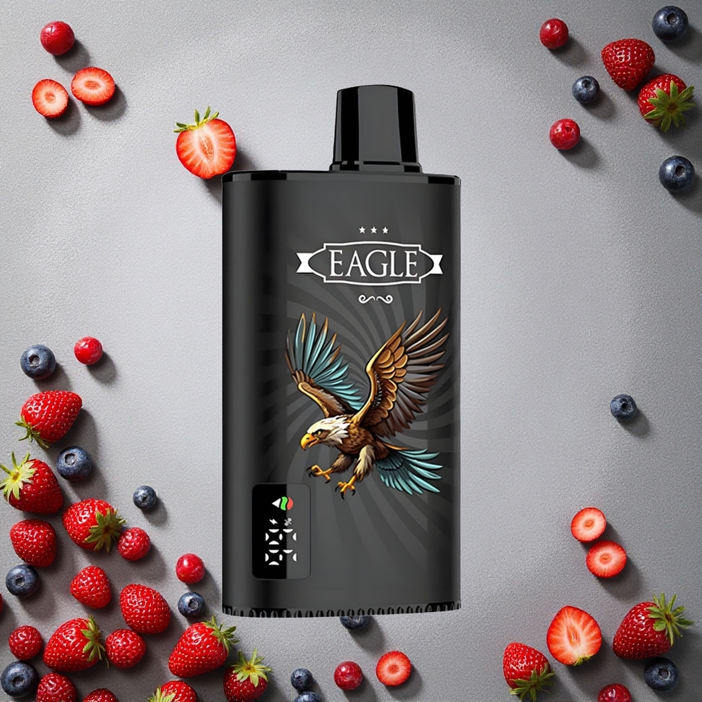 JNR EAGLE Smart 23000 Puffs Kertakäyttöinen Vape Marjasekoitus Finland wholesale Digitaalinäyttö 1.0ohm Verkkokäämi