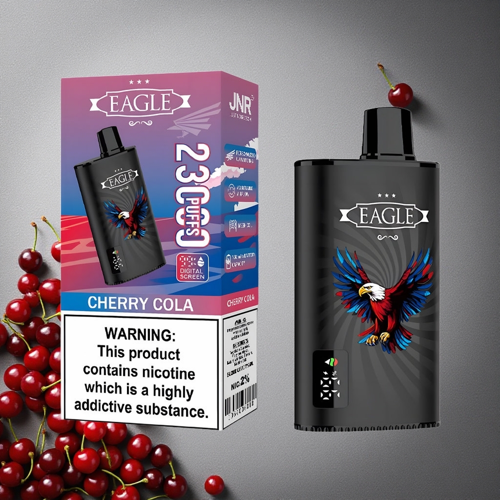 JNR EAGLE Smart 23000 Puffs Kirsikkakola Digitaalinen näyttö Finland wholesale