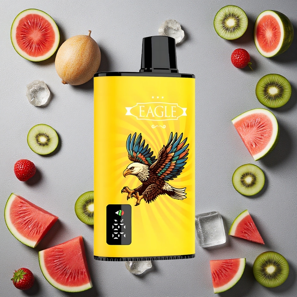 JNR EAGLE Smart 23000 Puffs Kivi-Vesimeloni-Jää Finland wholesale Näyttö Säädettävä Ilmanvirtaus
