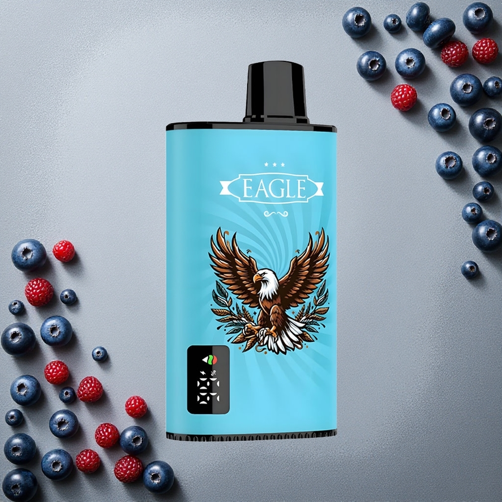 JNR EAGLE Smart 23000 Puffs Mustikka-Jää Kertakäyttöinen Vape Finland wholesale 1.0ohm Mesh Coil Säädettävä Ilmanvirtaus