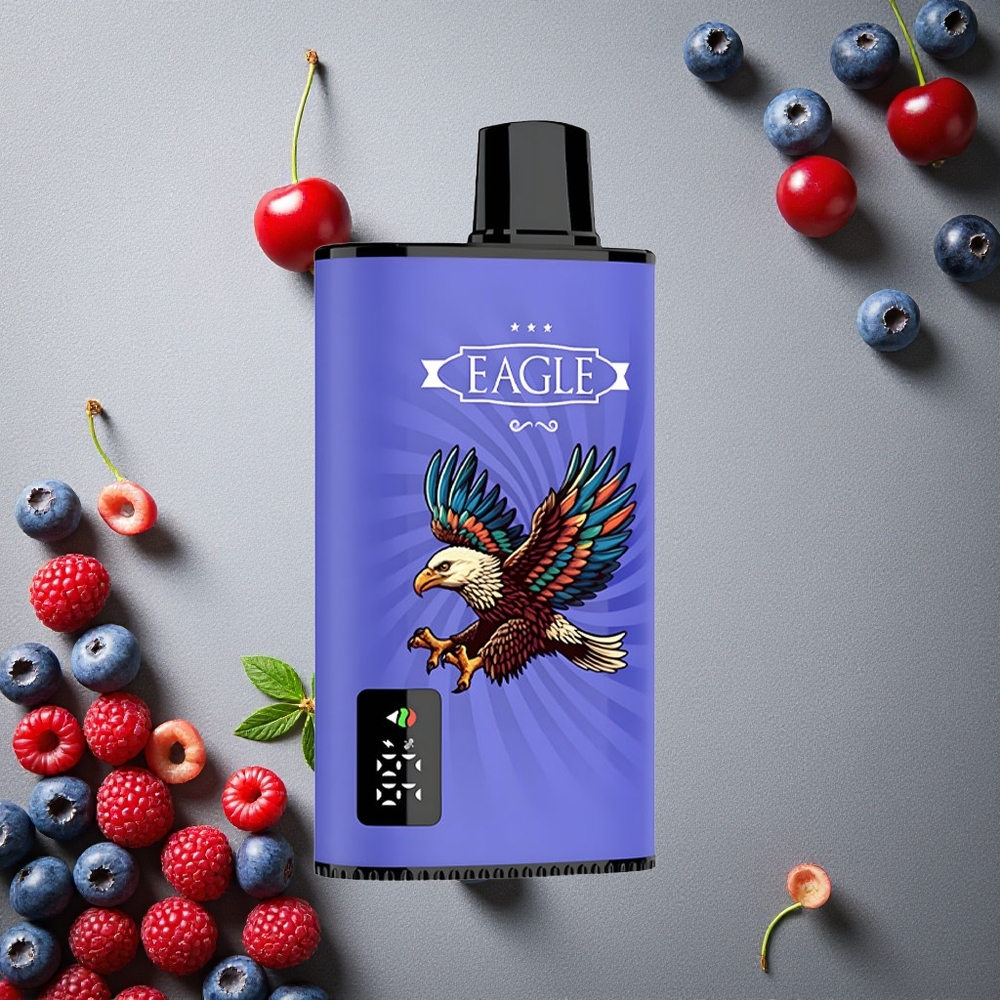 JNR EAGLE Smart 23000 Puffs Mustikka Vadelma Kirsikka Finland wholesale Digitaalinäyttö 25ml nestemäärä