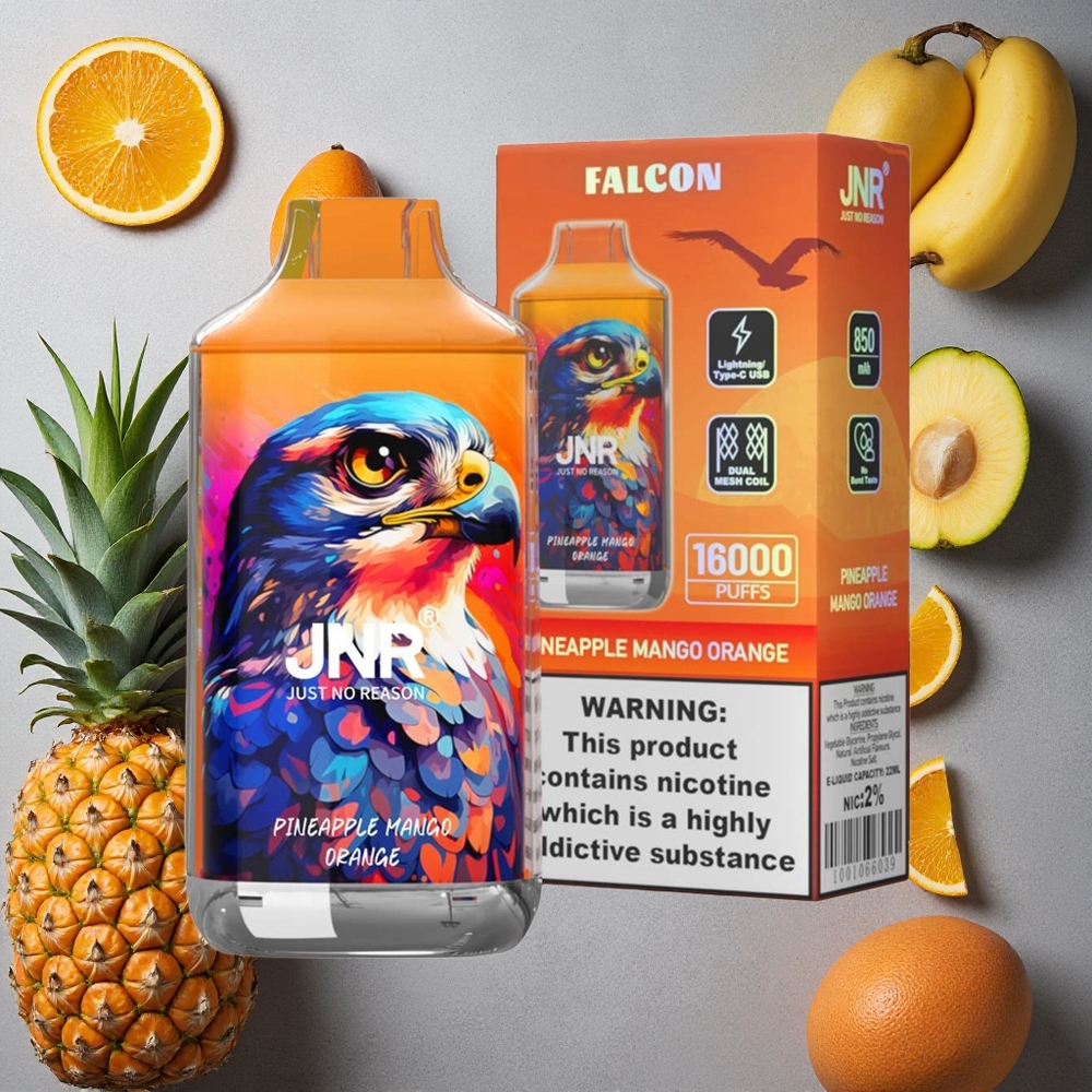 JNR Falcon 16000 Puffs Ananas Mango Appelsiini Finland wholesale 850 mAh 22ml