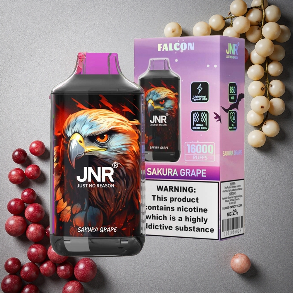 JNR Falcon 16000 Puffs Sakura Viinirypäle Finland wholesale 850 mAh & 22ml