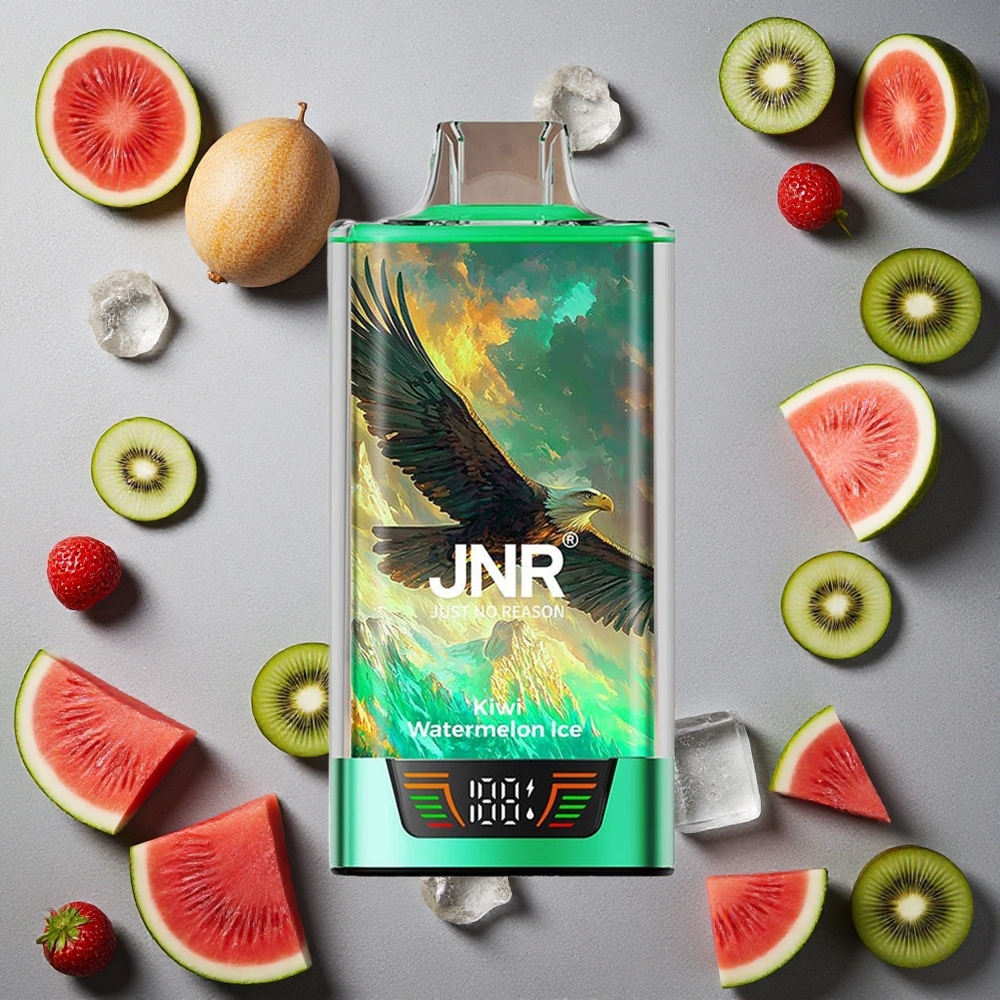 JNR Falcon Pro 28000 Puffs Kiivi-Vesimeloni-Jää Finland wholesale 30ml Esitäytetty