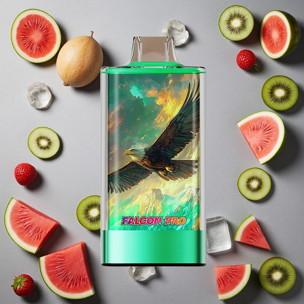 JNR Falcon Pro 28000 Puffs Kiivi-Vesimeloni-Jää Finland wholesale 30ml Esitäytetty