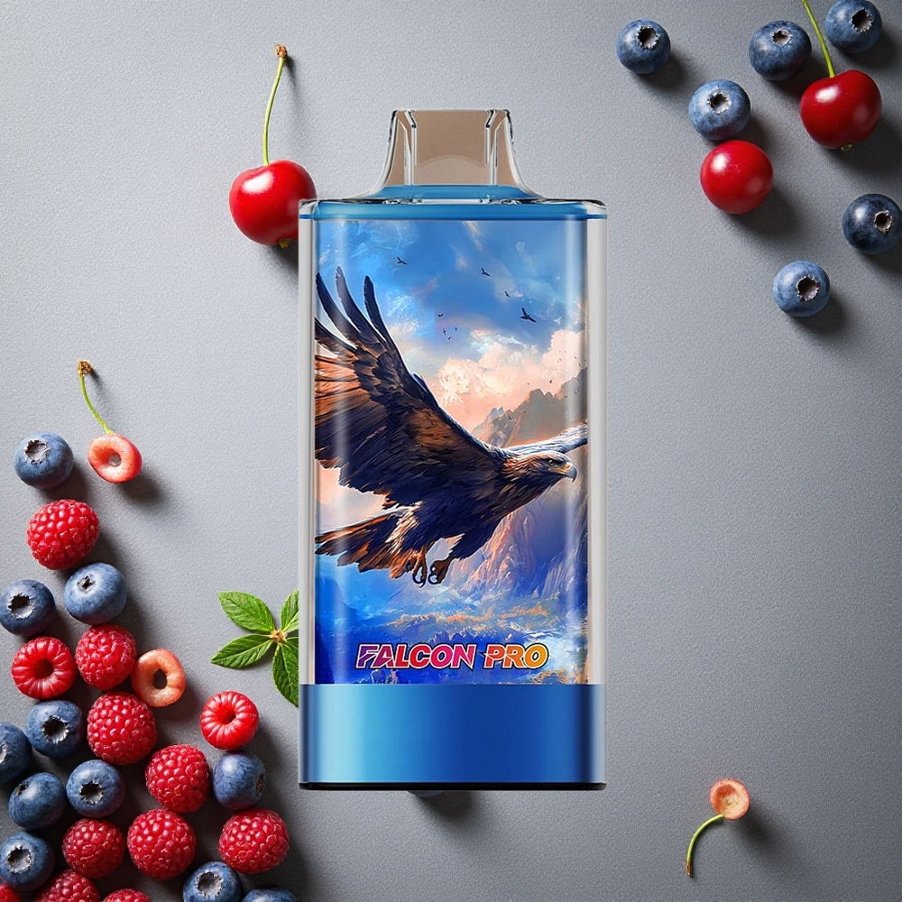 JNR Falcon Pro 28000 Puffs Mustikka Vadelma Kirsikka Finland wholesale 30ml Täyttö USB Type-C