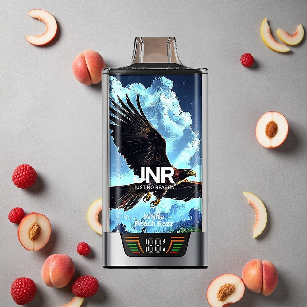 JNR Falcon Pro 28000 Valkoinen Persikka-Razz 28000 Puffs Finland wholesale 30ml Esitäytetty