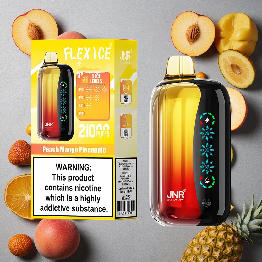 JNR Flex Ice 21000 Puffs Persikka Mango Ananas Finland wholesale Jää Säädettävä 1000mAh