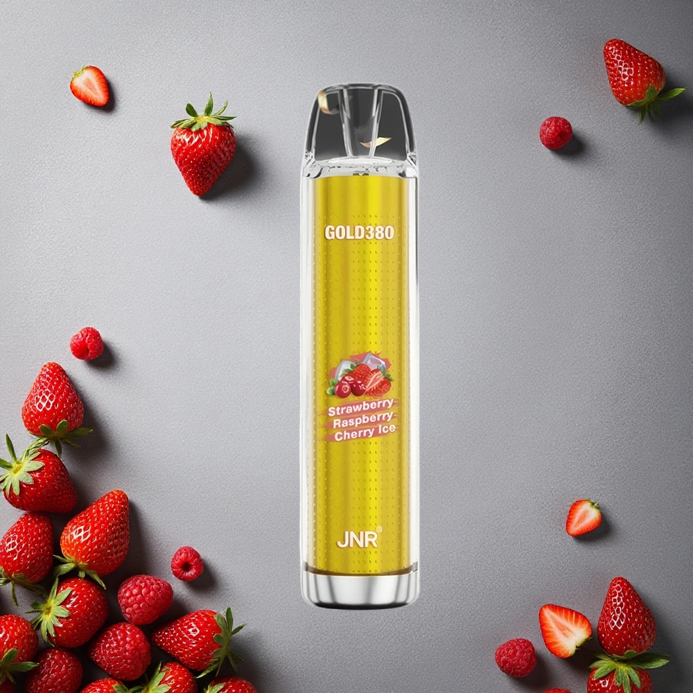 JNR Gold380 6000 Puffs Kertakäyttöinen Vape Mansikka-Vadelma Finland wholesale 13ml Nestemäistä