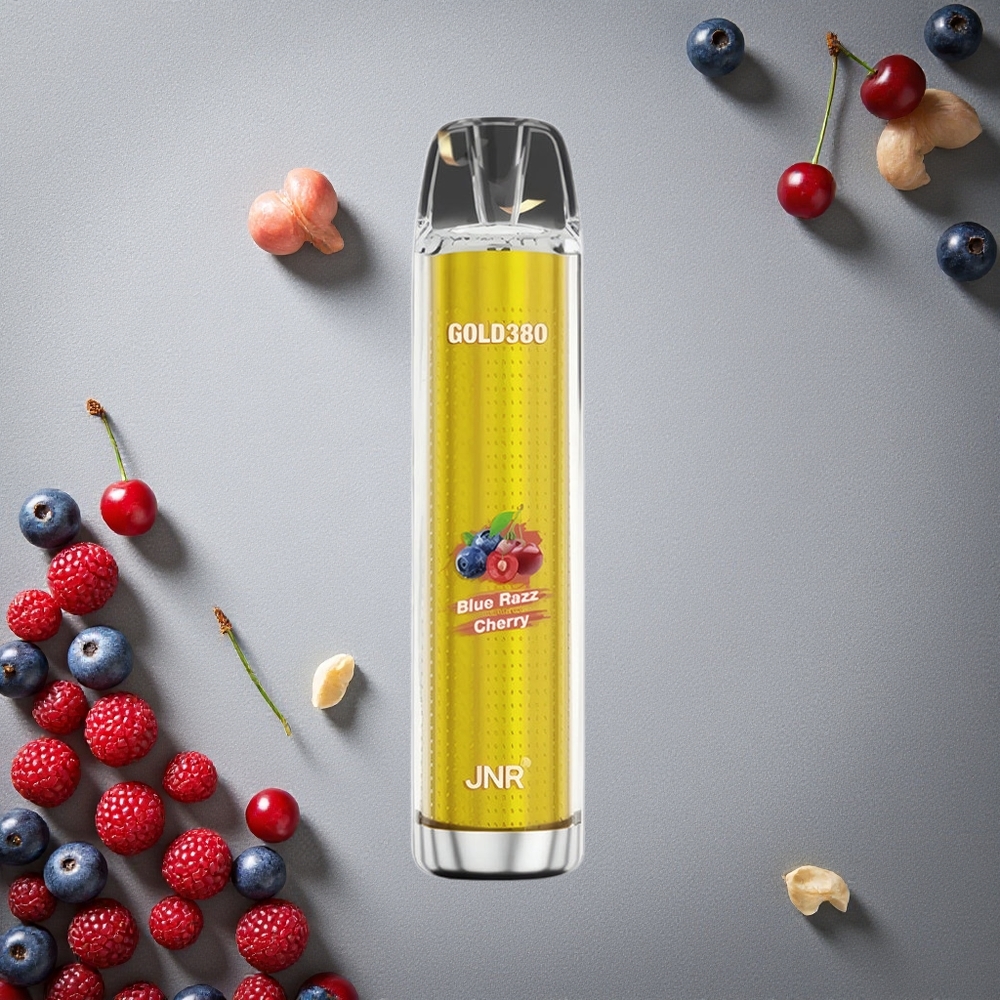 JNR Gold380 6000 Puffs Kertakäyttöinen Vape Sininen Vadelma-Kirsikka Finland wholesale 1500mAh