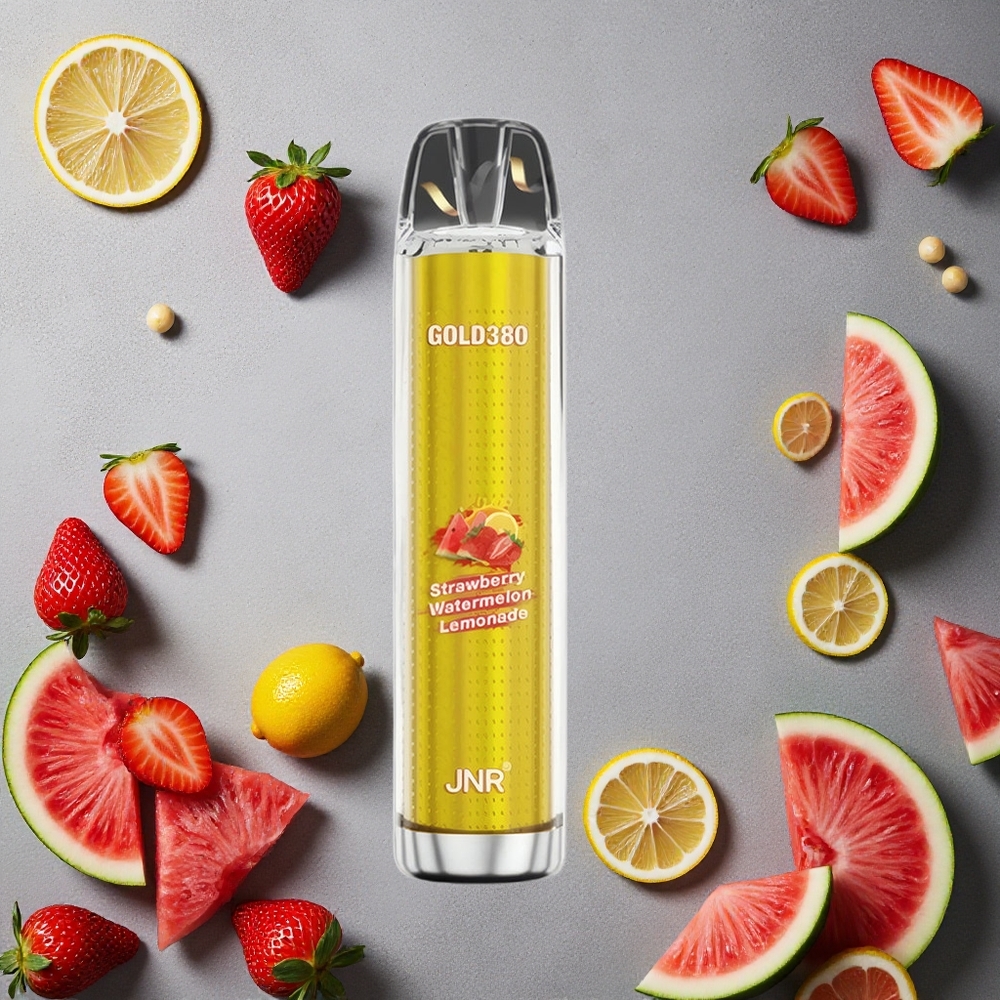 JNR Gold380 6000 Puffs Mansikka-Arbuusi-Limonadi Finland wholesale 1500mAh Akku 13ml Nestemäärä