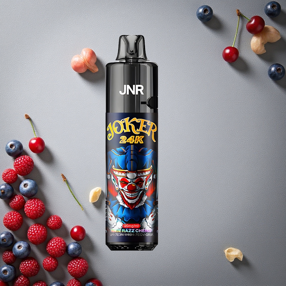 JNR Joker 24000 Puffs Sininen Vadelma-Kirsikka Finland wholesale 2+10ml Uudelleentäytettävä Pod