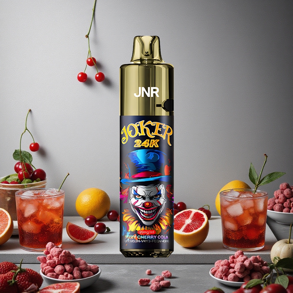 JNR Joker 24K Puffs Fizza Kirsikka-Kola Finland wholesale 2+10ml Uudelleentäytettävä Pod