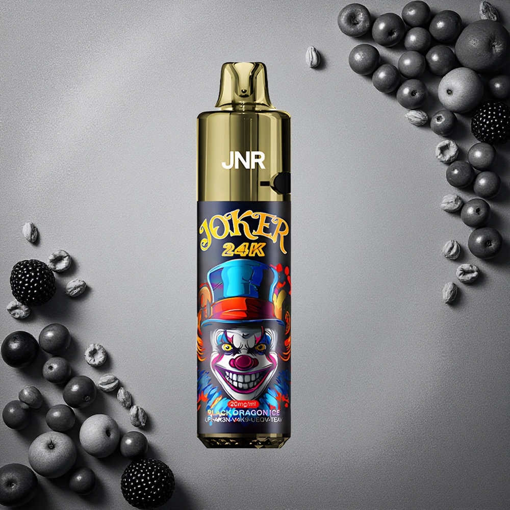 JNR Joker 24K Puffs Musta Lohikäärme Jää Finland wholesale 800mAh Akku 10ml Uudelleentäytettävä