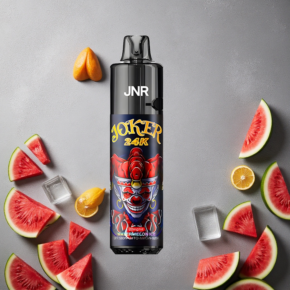 JNR Joker 24K Puffs Vesimelonijää Kertakäyttöinen Vape Finland wholesale 800mAh Akku 2% Nikotiinia