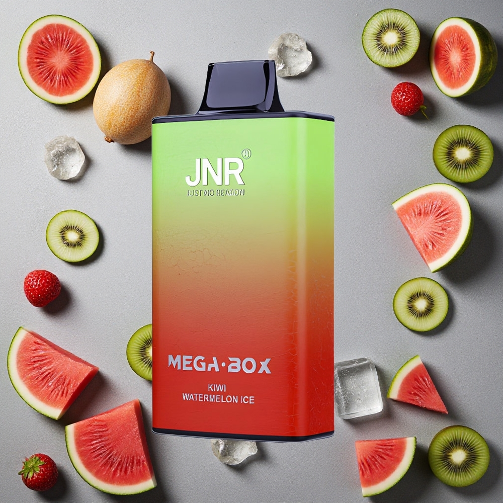 JNR Mega Box 25000 Puffs Kertakäyttöinen Vape Kiivi Vesimeloni Jää Finland wholesale Dual Mesh Coil