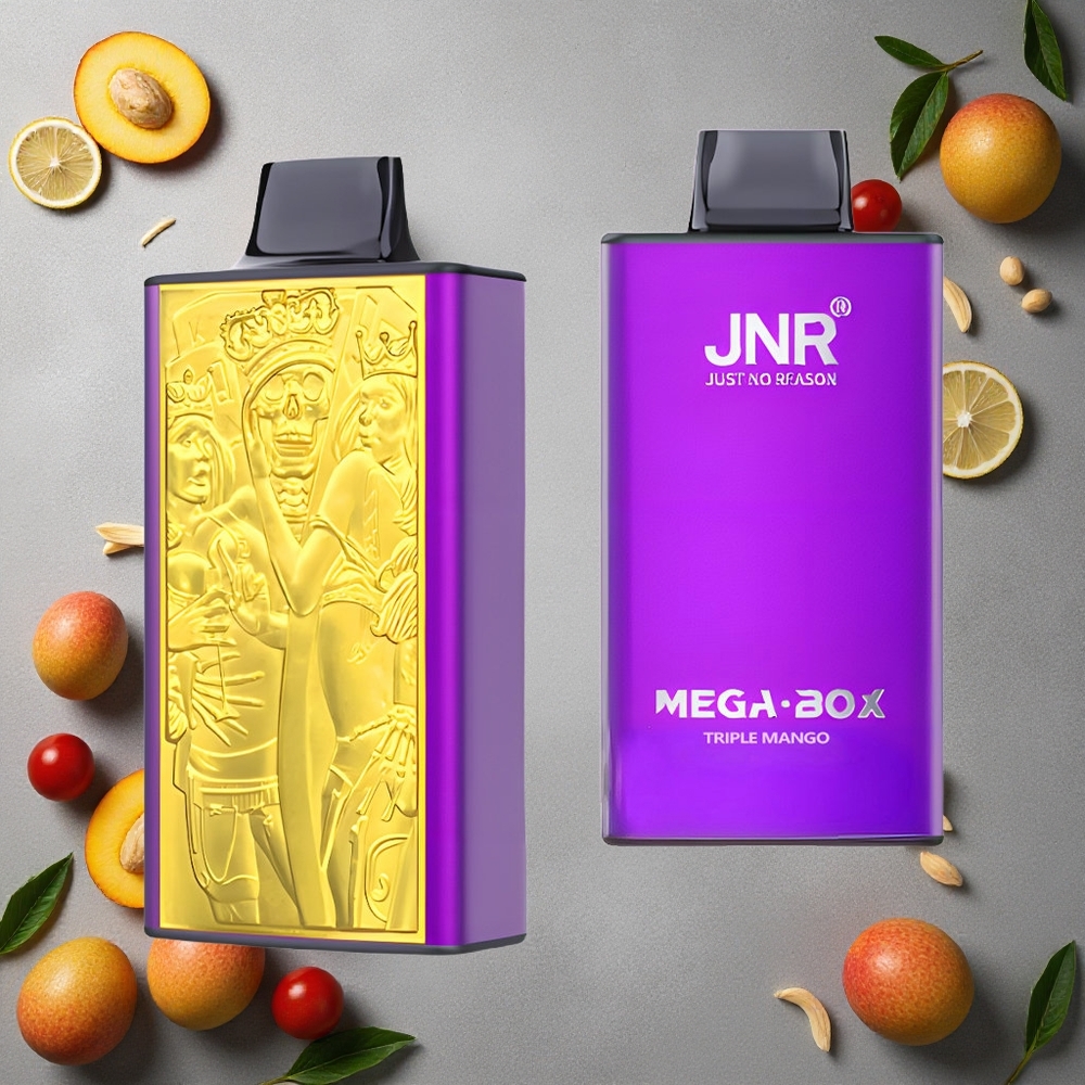 JNR Mega Box 25000 Puffs Kertakäyttöinen Vape Kolmois Mango Finland wholesale 30ml Nestemäis