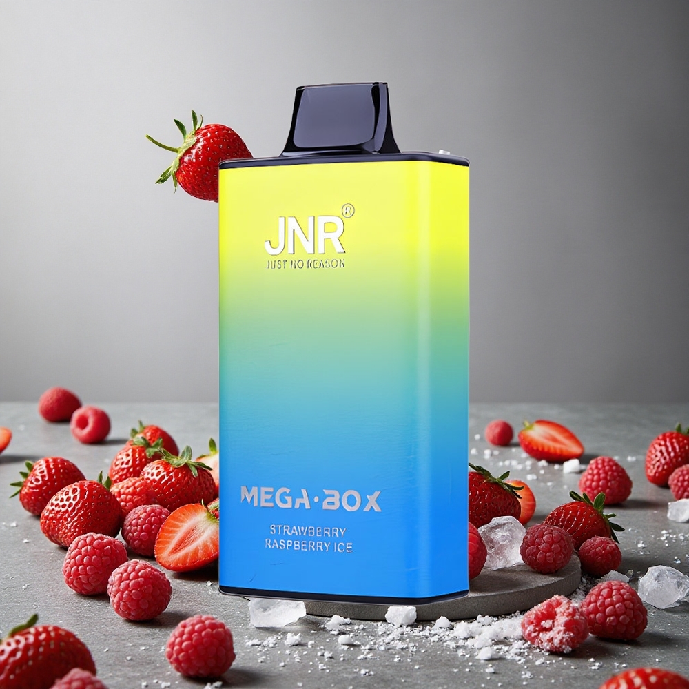 JNR Mega Box 25000 Puffs Kertakäyttöinen Vape Mansikka-Vadelma-Jää Finland wholesale 30ml nestemäistä 850mAh