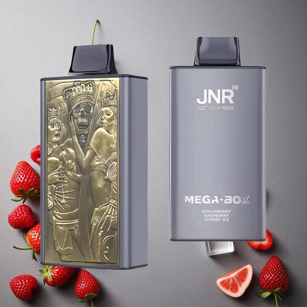 JNR Mega Box 25000 Puffs Kertakäyttöinen Vape Mansikka Vadelma Kirsikka Jää Finland wholesale 30ml Nestemäistä