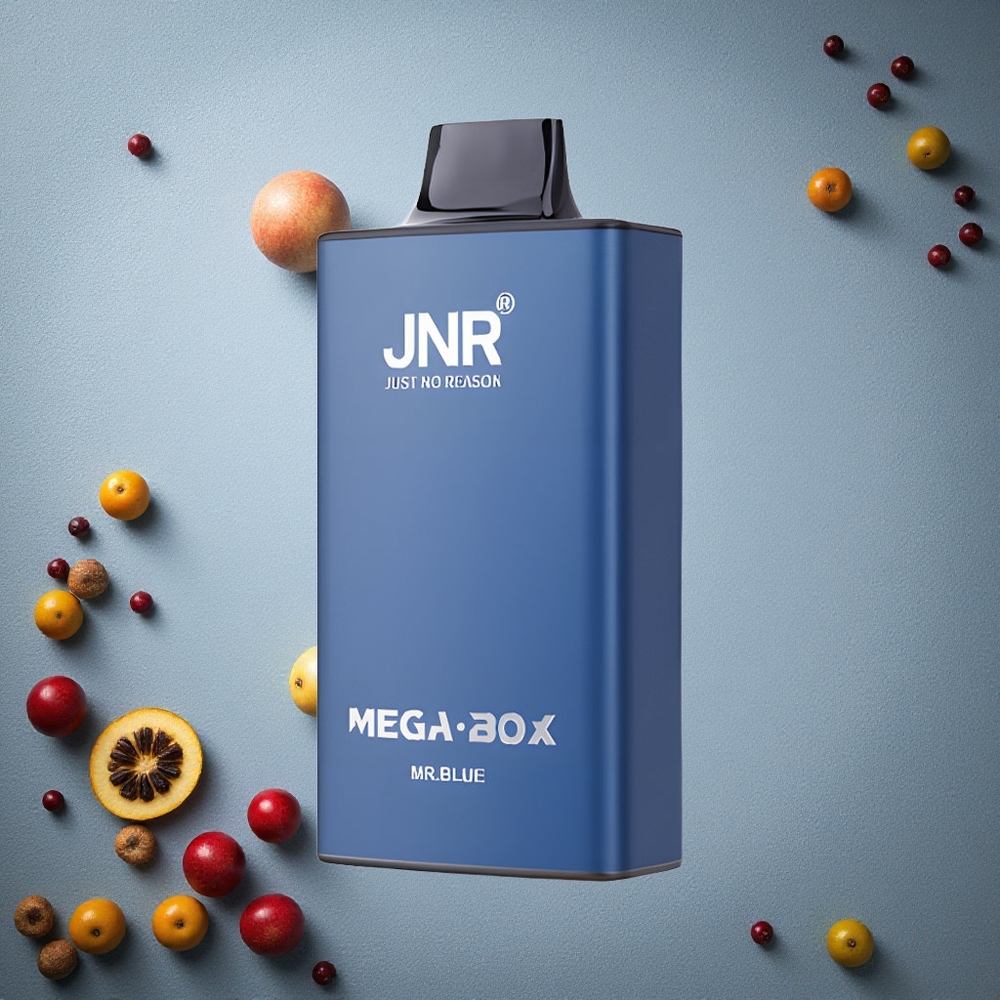 JNR Mega Box 25000 Puffs Kertakäyttöinen Vape Mr Blue (Sininen) 30ml Nestemäisen Nikotiinin Tilavuus Finland wholesale