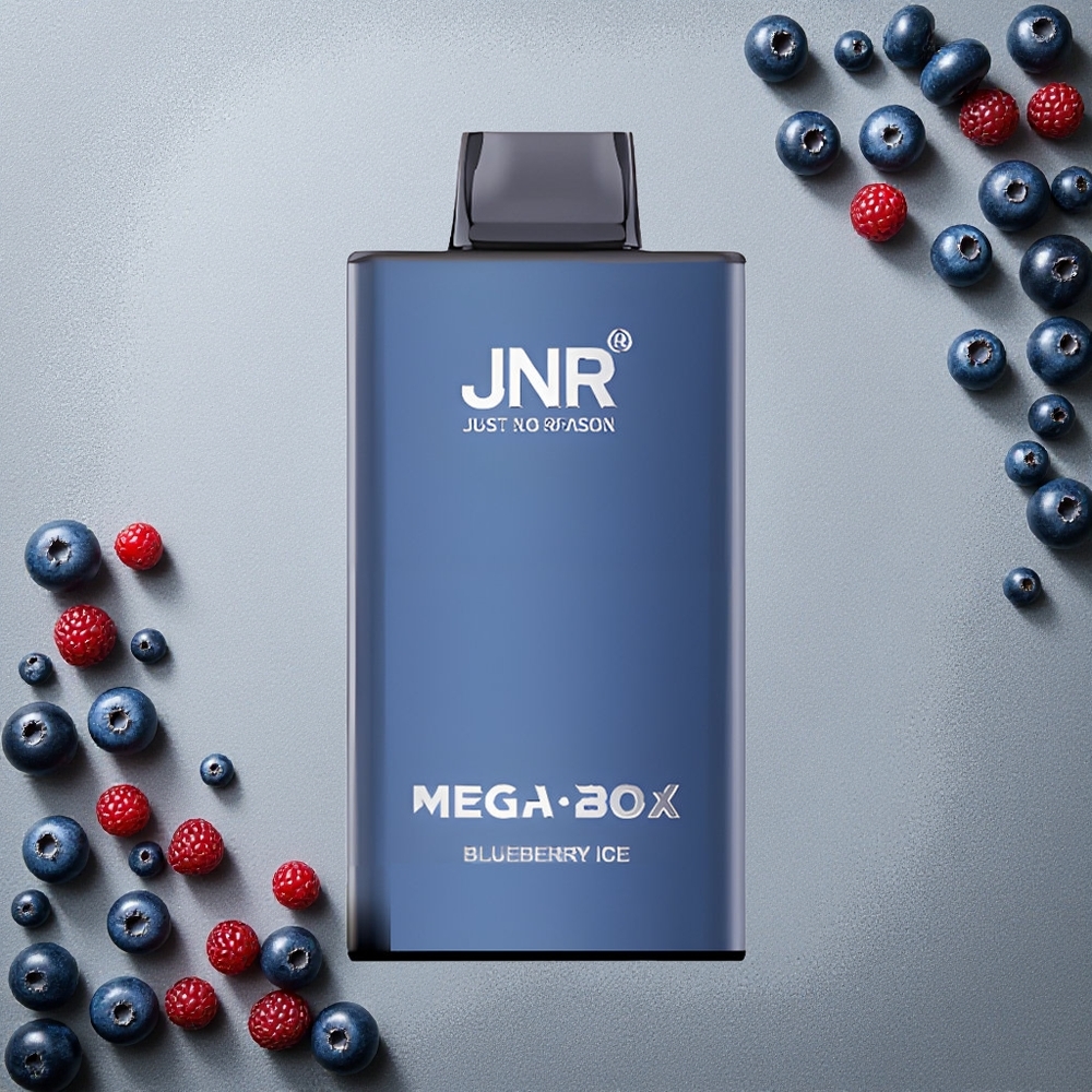 JNR Mega Box 25000 Puffs Kertakäyttöinen Vape Mustikka-Jää Finland wholesale 30ml Nestemäistä