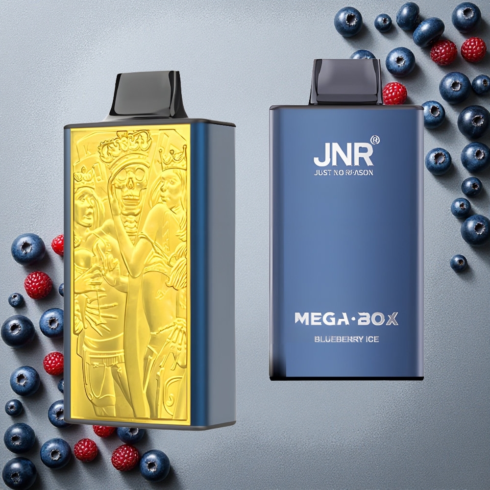 JNR Mega Box 25000 Puffs Kertakäyttöinen Vape Mustikka-Jää Finland wholesale 30ml Nestemäistä