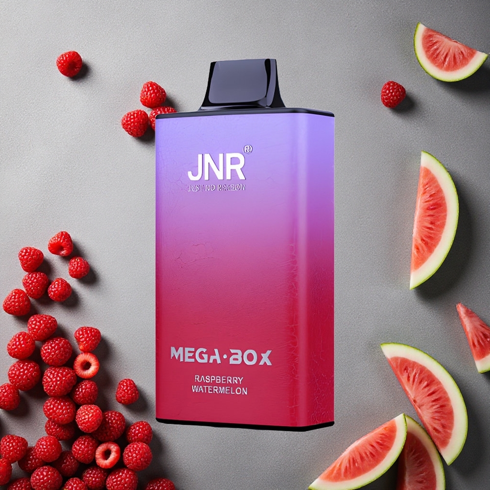 JNR Mega Box 25000 Puffs Kertakäyttöinen Vape Vadelma Vesimeloni Finland wholesale 30ml Nestemäistä