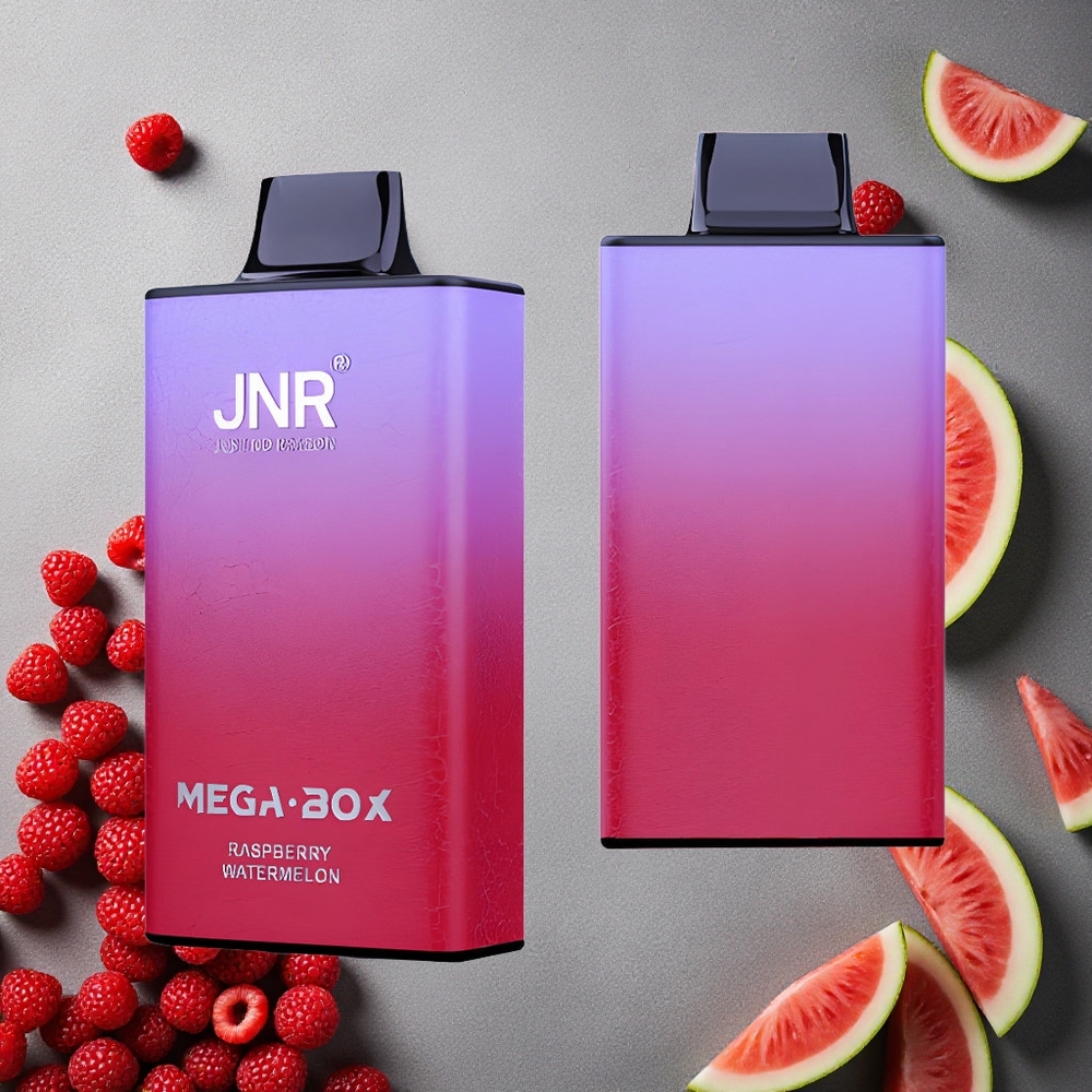 JNR Mega Box 25000 Puffs Kertakäyttöinen Vape Vadelma Vesimeloni Finland wholesale 30ml Nestemäistä