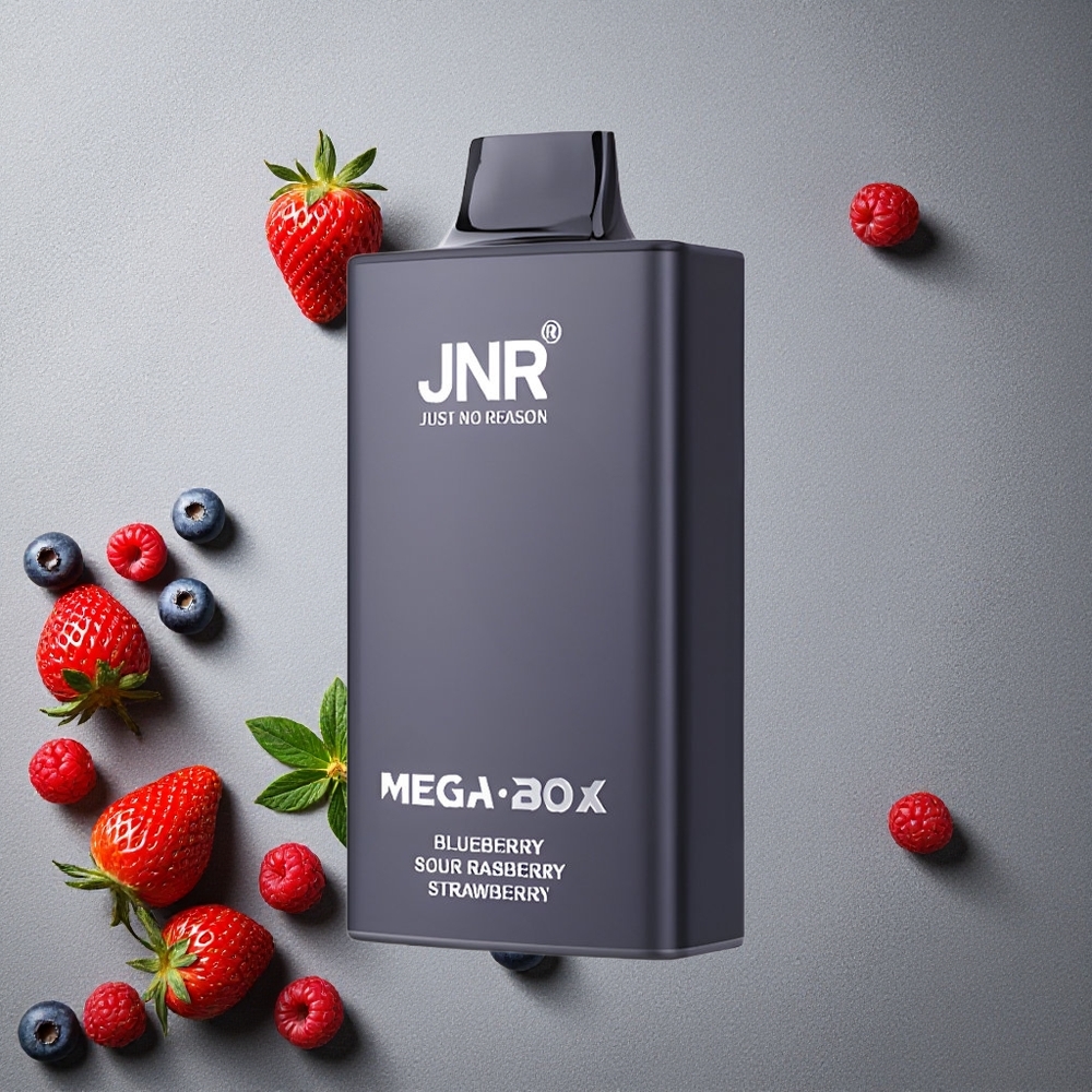 JNR Mega Box 25000 Puffs Mustikka-Hapanvadelma-Mansikka Finland wholesale 30ml Nestemäistä