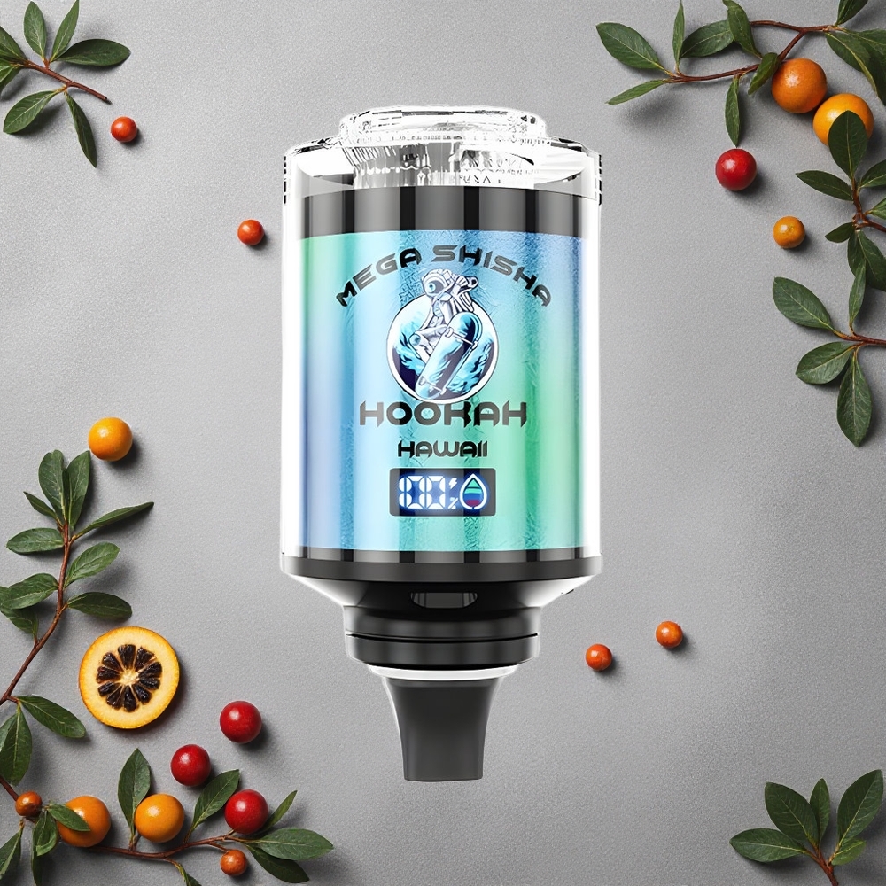 JNR Mega Shisha Hookah 100K Desktop Compatibility Hawaii (Ananasmaku) Finland wholesale 60ml nestemäistä