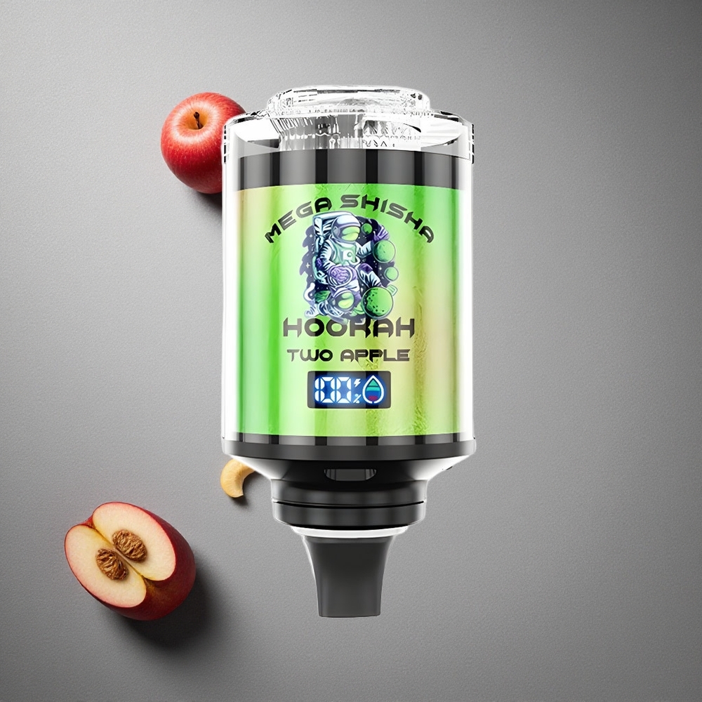 JNR Mega Shisha Hookah 100K Two Apple Finland wholesale 60ml nestekapasiteetti 2200mAh akku